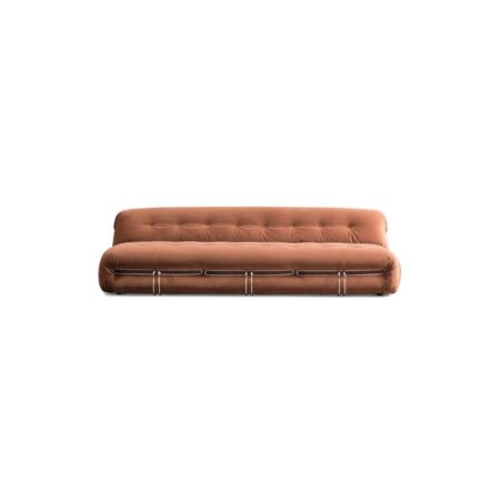 Linen Fabric Tufted Armless Couch