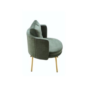 Round Seat Velvet Dining Chair