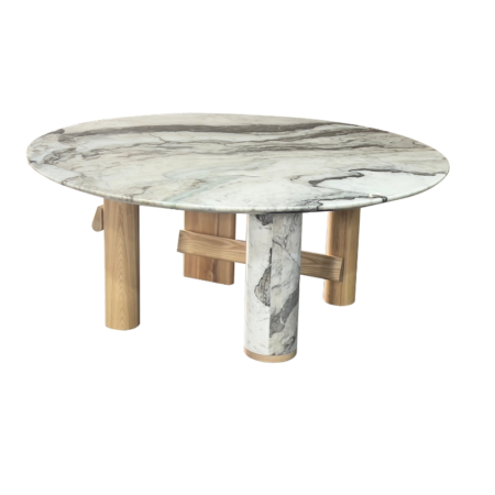 White Marble Round Dining Table