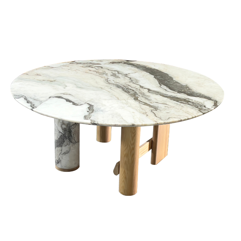 White Marble Round Dining Table