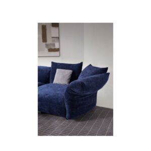 nanvy blue chenille modular sofa