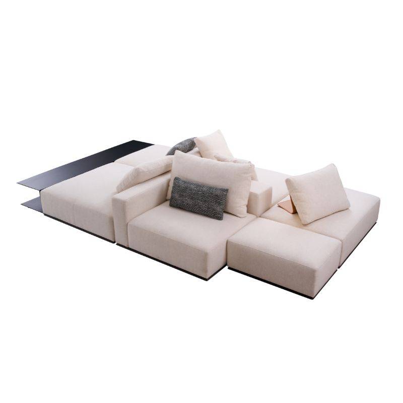 Double-Sided Rearrangeable Modular Couch with Side Table
