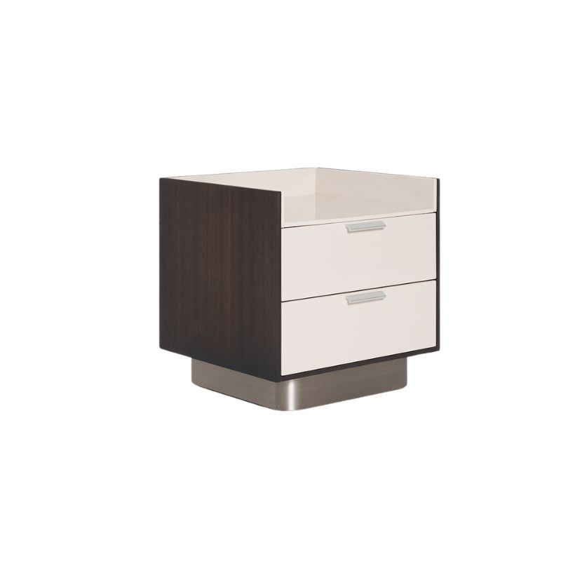 Modern White Bedside Cabinet