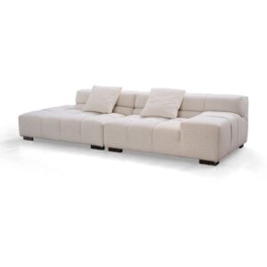 2-Piece Open End Linen Modular Couch