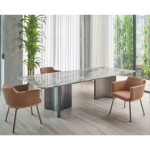 Rectangular Marble Table for Dining Room