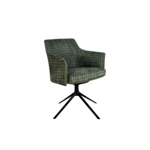 Green Fabric Swivel Chair