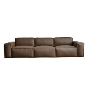 Modern modular 3-piece leather sofa (1)