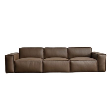 Modern modular 3-piece leather sofa (1)