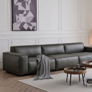 Modern modular 3-piece leather sofa (1)