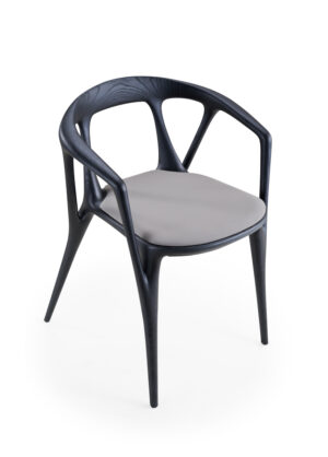 Designer Black Ash Wood Dining Chair