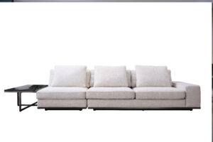 L-Shaped Linen Modular Sectional Couch