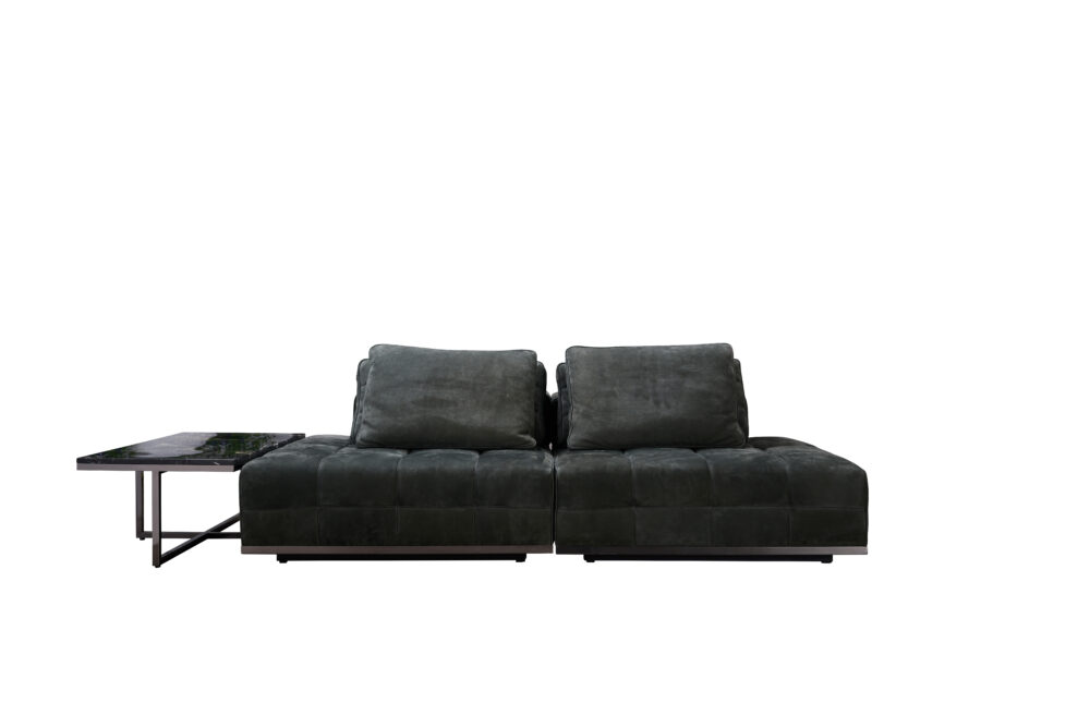 L-Shaped Linen Modular Sectional Couch