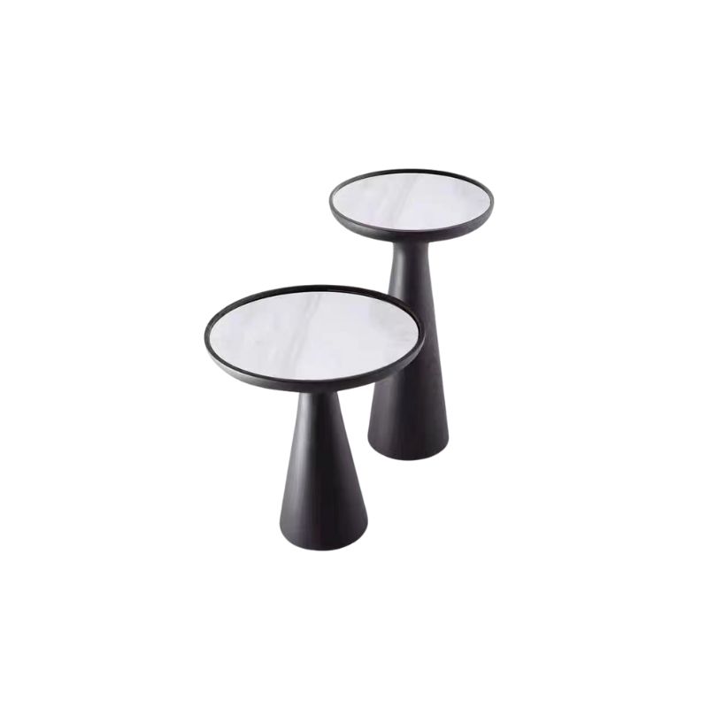 Marble Top Cone Side Table Set of 2