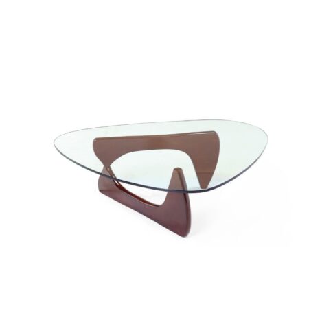 Triangle Glass Top Coffee Table