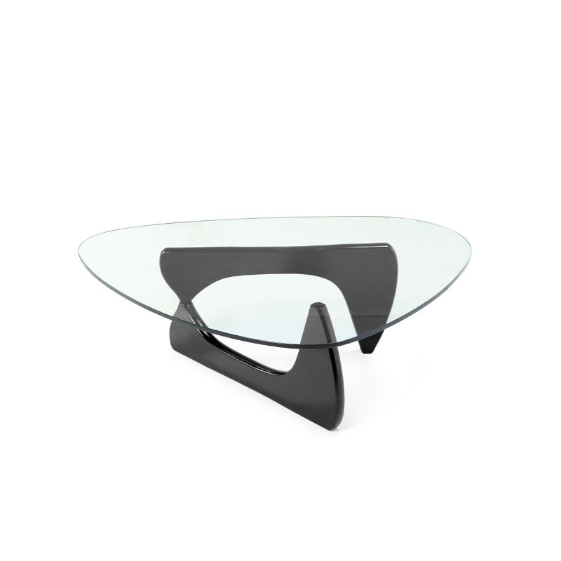 Triangle Glass Top Coffee Table