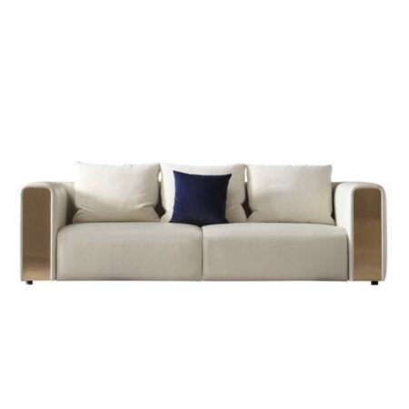 Modern Luxury White Fabric Couch