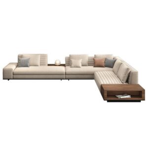 Modular L-Shaped Sectional with Side Table