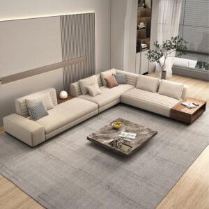 Modular L-Shaped Sectional with Side Table